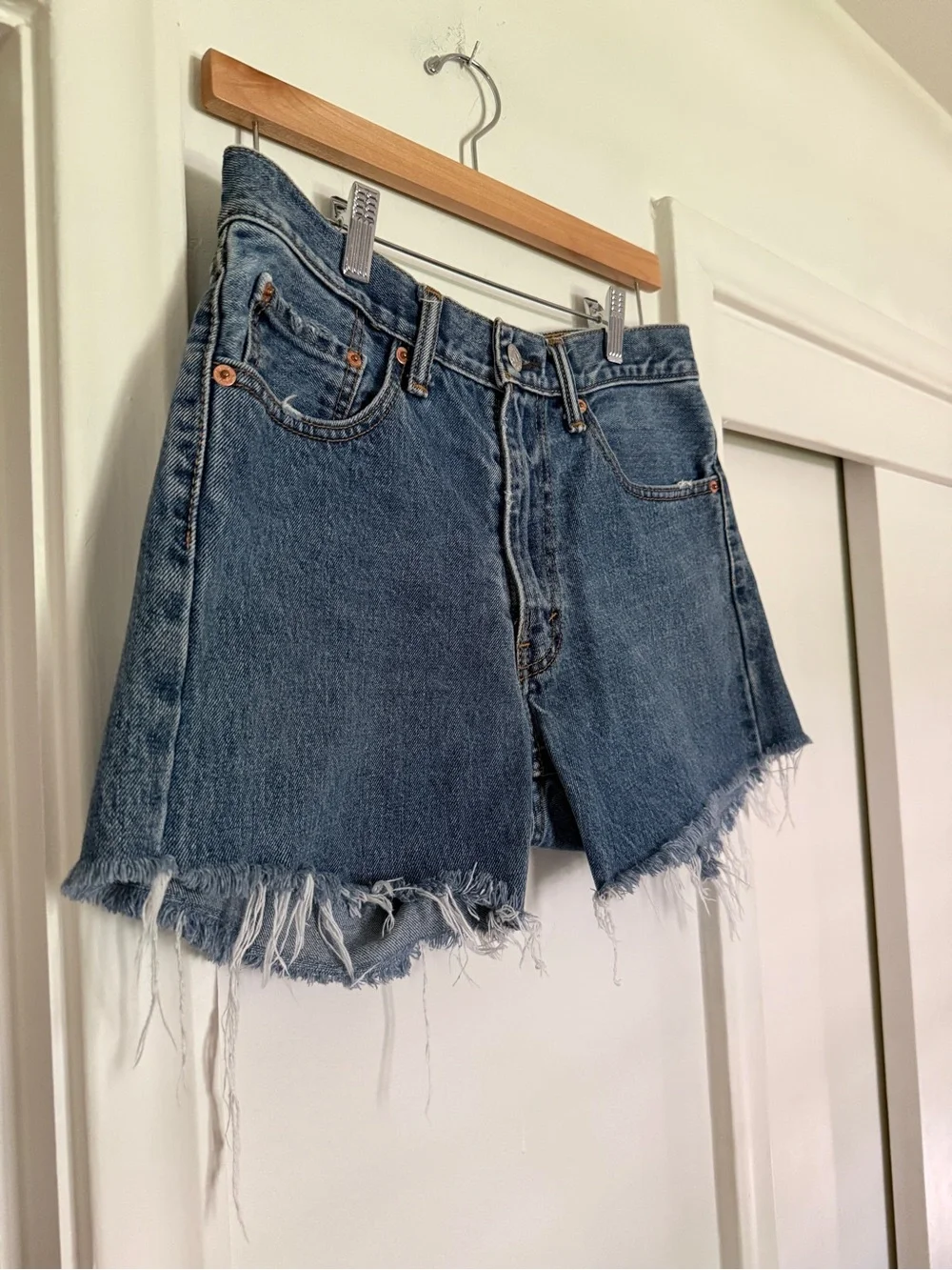 Vintage Levi cutoff denim shorts